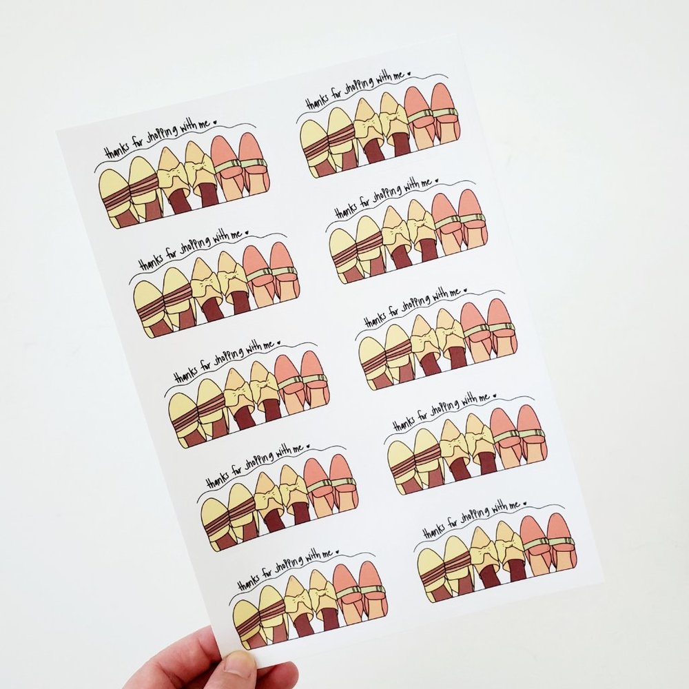 LB015 Shoes, Slippers, Slides Sticker [Price Firm] - Picture 5 of 7